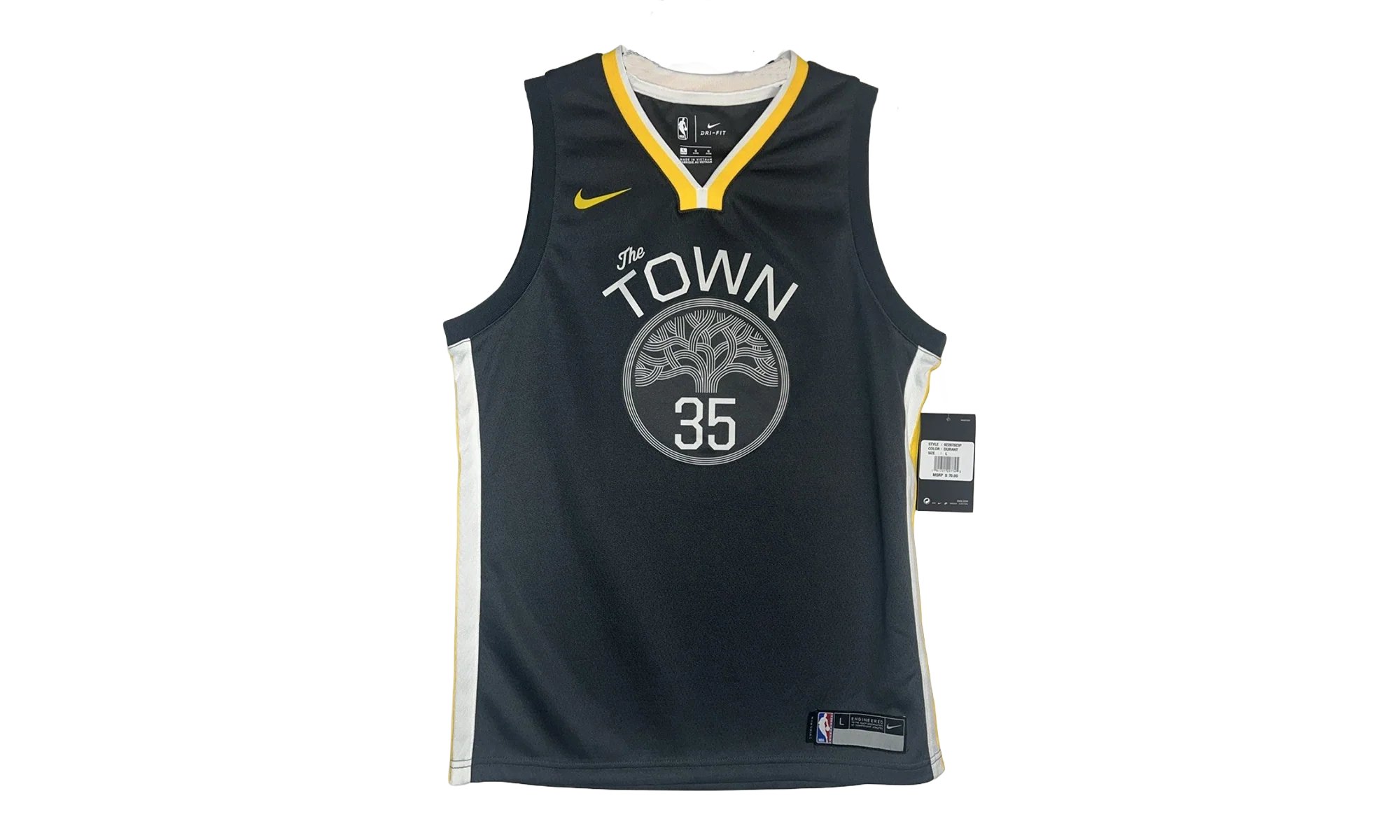 NBA Golden State Warriors The Town Swingman Jersey GS "KEVIN DURANT - GREY" 9Z2B7BZ3P DURANT