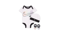 Baby Bodysuit, Hat and Booties 3-PC Box Set "White / Black" NN0648 001