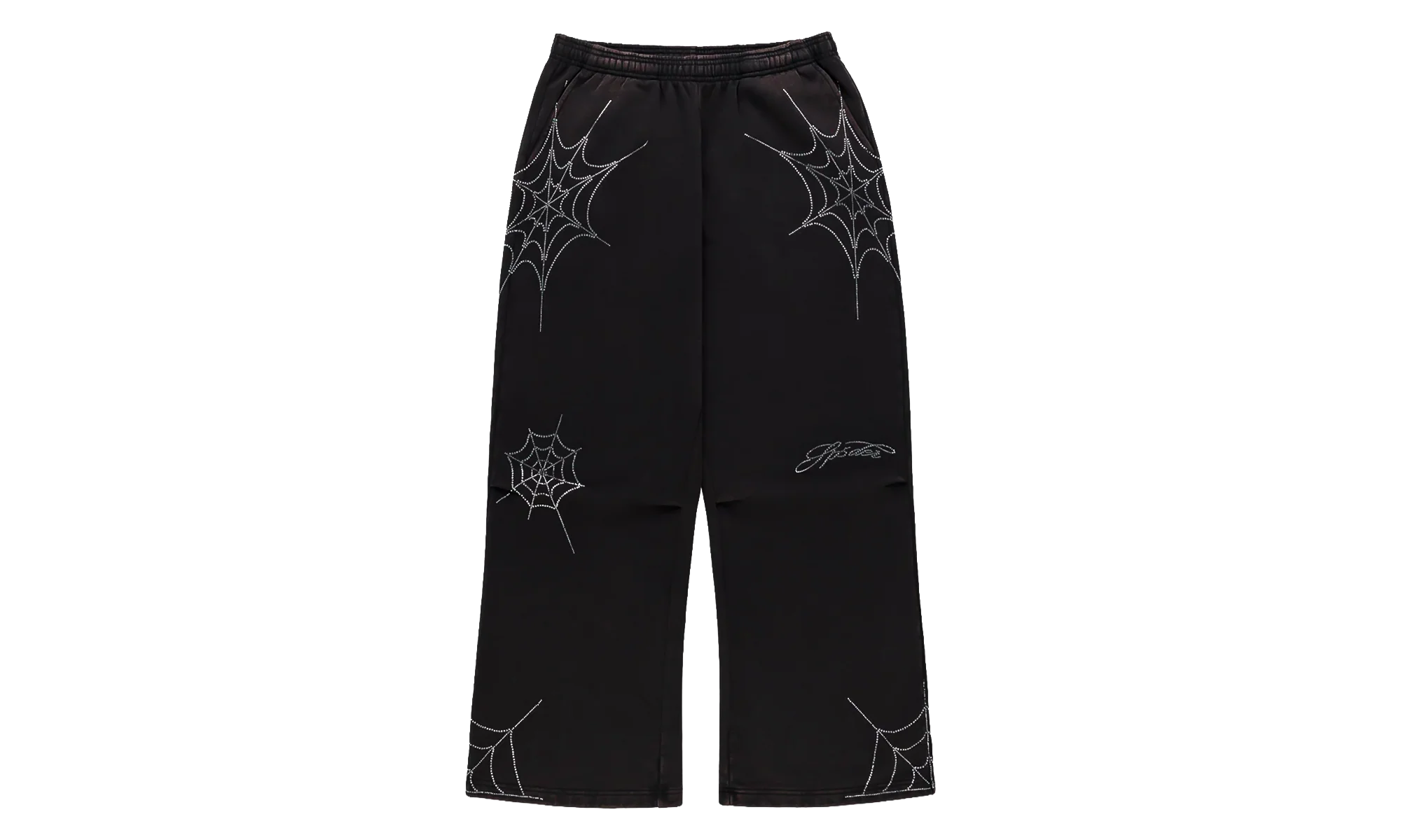 Rhinestone We Zip Sweatpants "Black" SP5der395