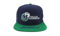 NBA Hardwood Classics Logo Bill Snapback Cap "Dallas Mavericks - Blue / Green" HHSS4528 DMAYYPPPBLGN
