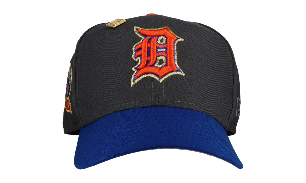 59FIFTY Detroit Tigers 1968 World Series Fitted Hat "Graphite / Royal" NE106