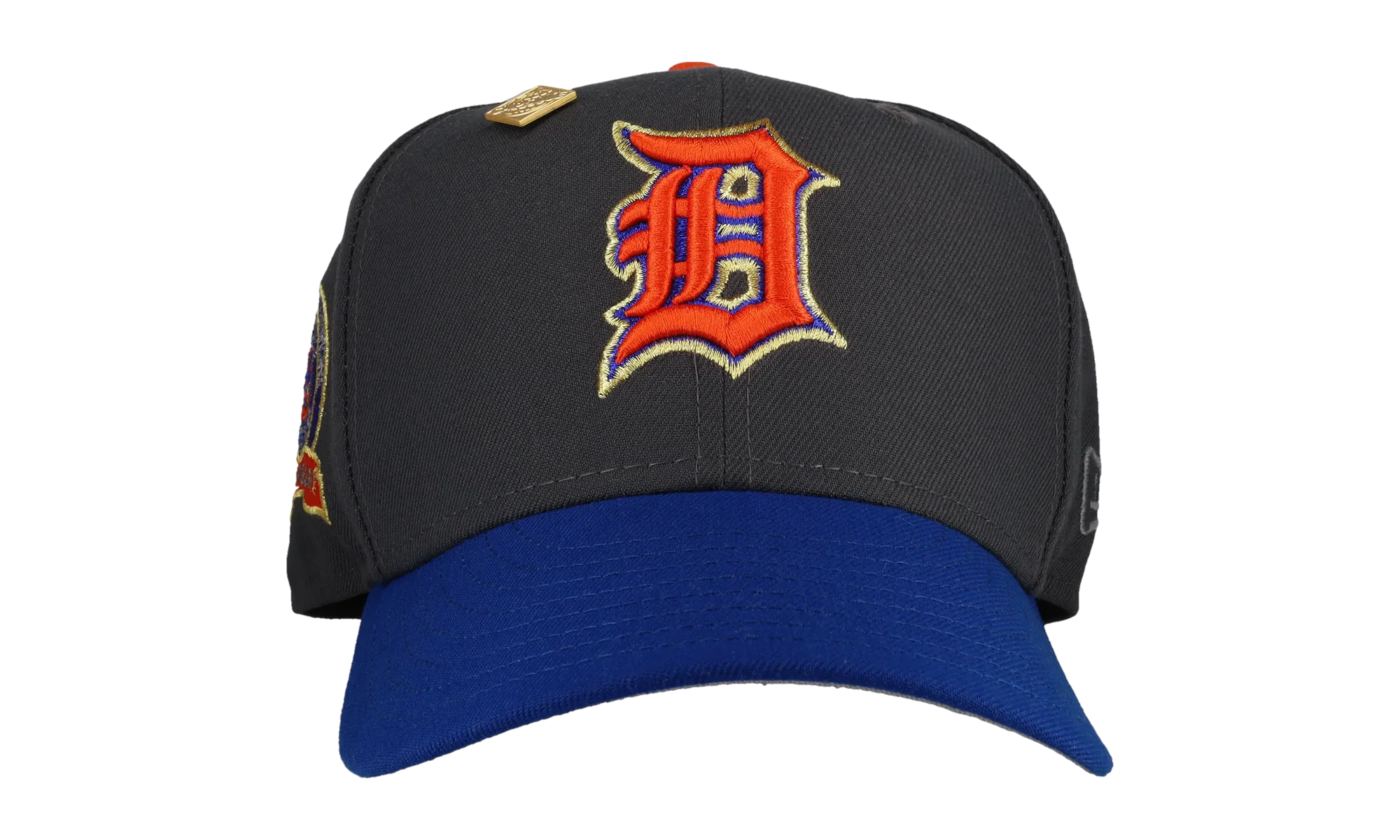 59FIFTY Detroit Tigers 1968 World Series Fitted Hat "Graphite / Royal" NE106