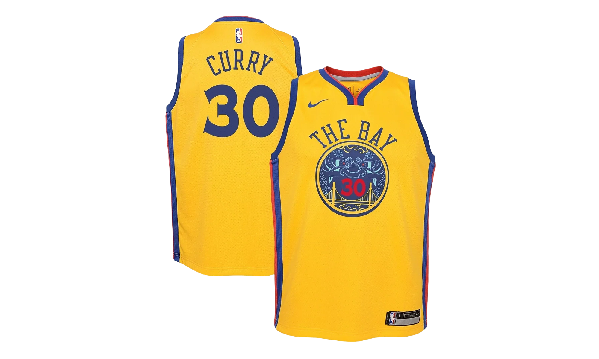 NBA Golden State Warriors Chinese Heritage Jersey "Stephen Curry - Yellow" 9Z2B7BY1P CURRY