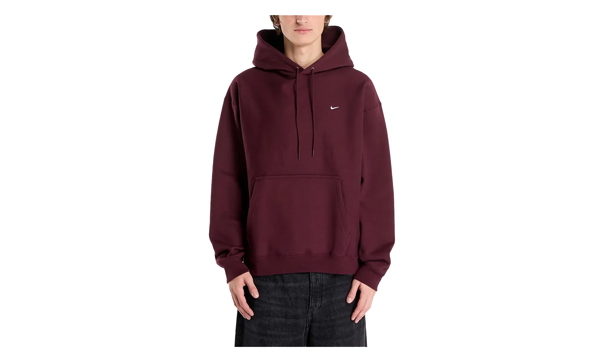 Solo Swoosh Fleece Hoodie "Burgundy Crush" HV1082 652