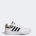 Women's adidas Hoops 3.0 Basketball Low Classic Leopard Graphic Shoes