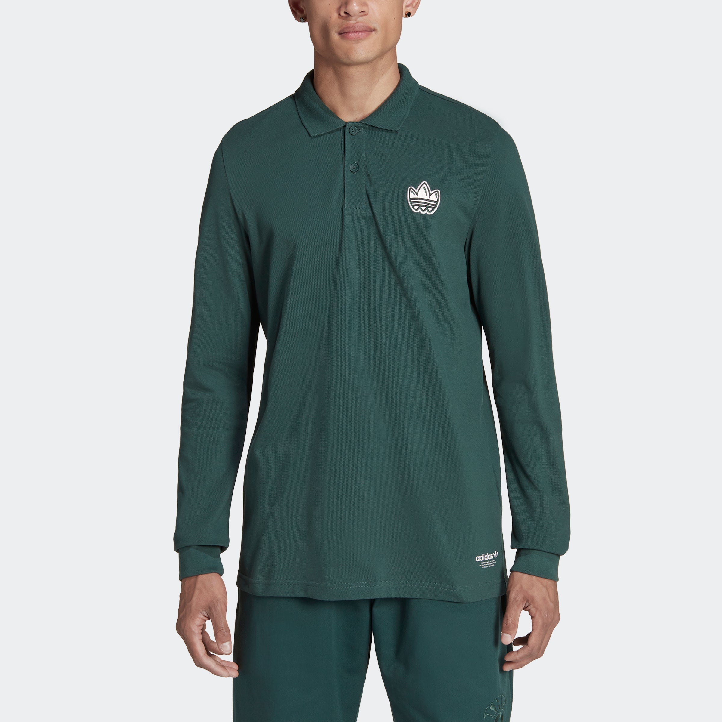 Men's adidas Graphics Campus Long Sleeve Polo Shirt