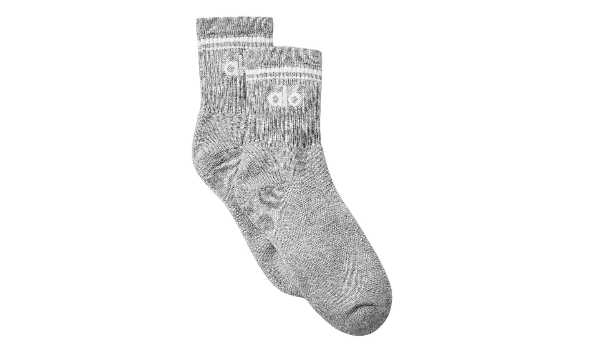 Half-Crew Throwback Sock "Grey / White" ALO03