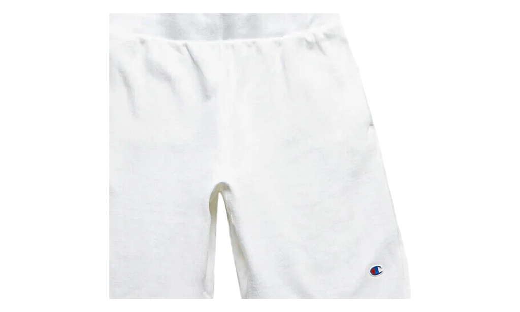C-Life Reverse Weave Cut Off Shorts "White" 89597 045
