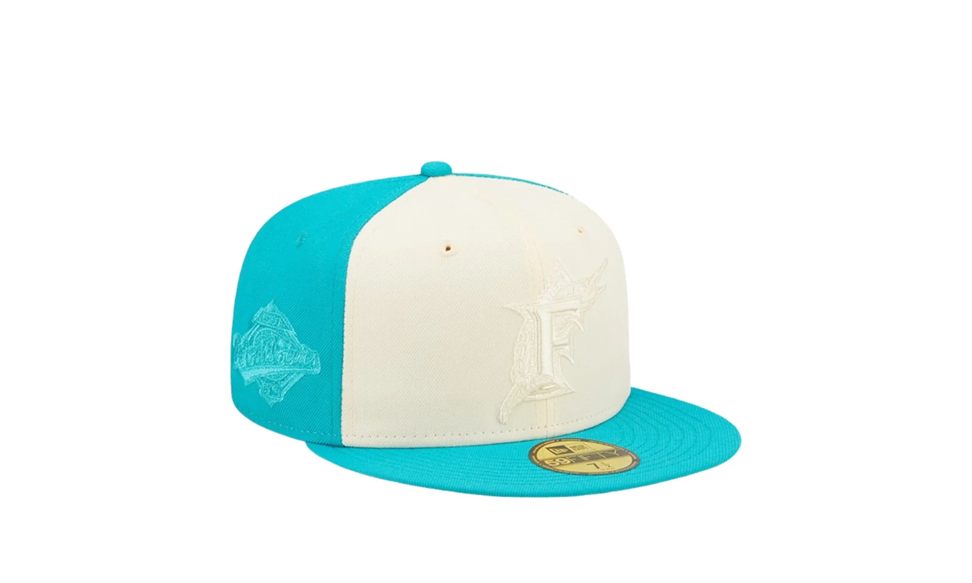 59Fifty MLB Florida Marlins Tonal 2-Tone Fitted Hat "Teal" 60243587