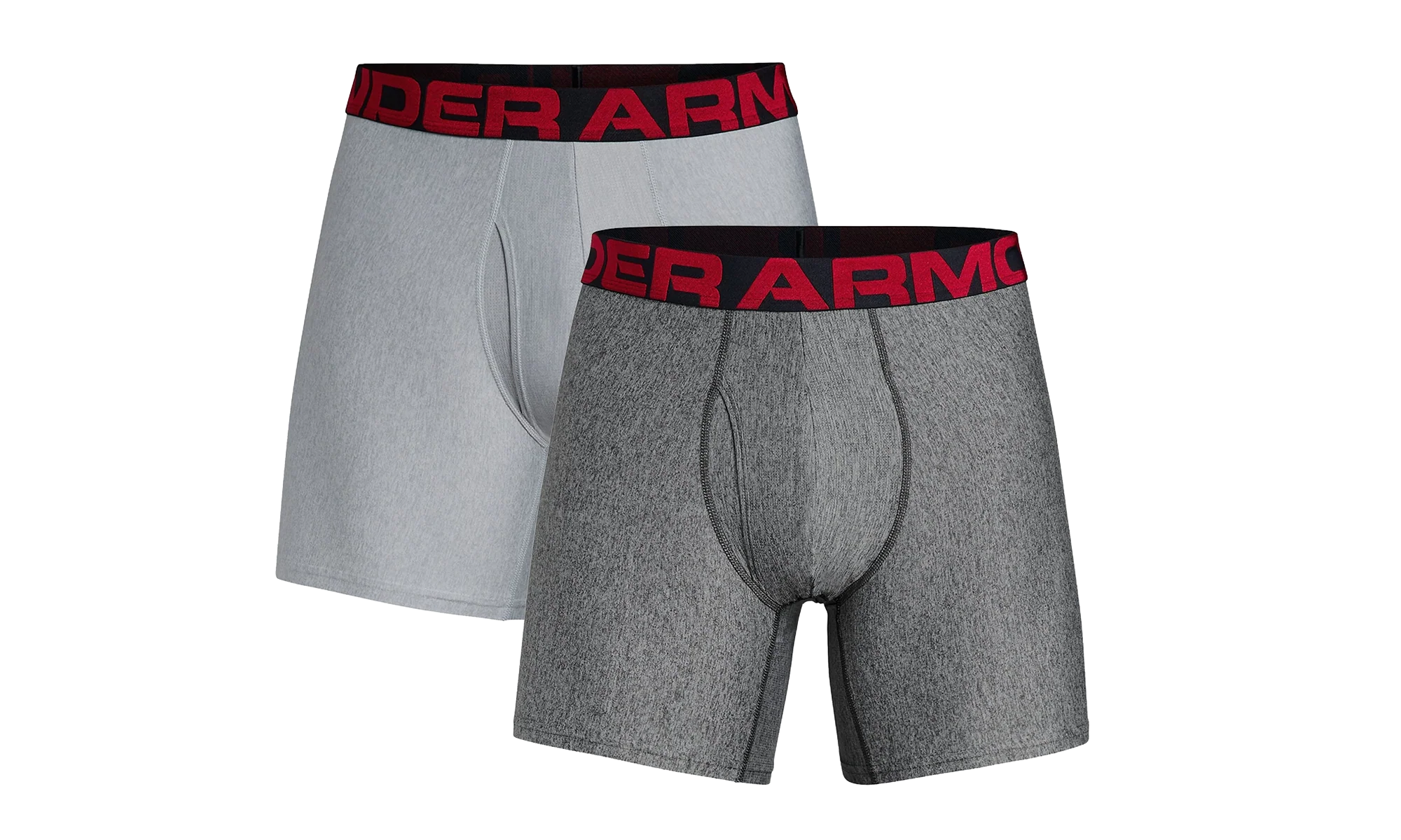 Tech 6" 2-Pack Boxerjock "Mod Gray Light Heather / Jet Gray Light Heather" 1327415 011