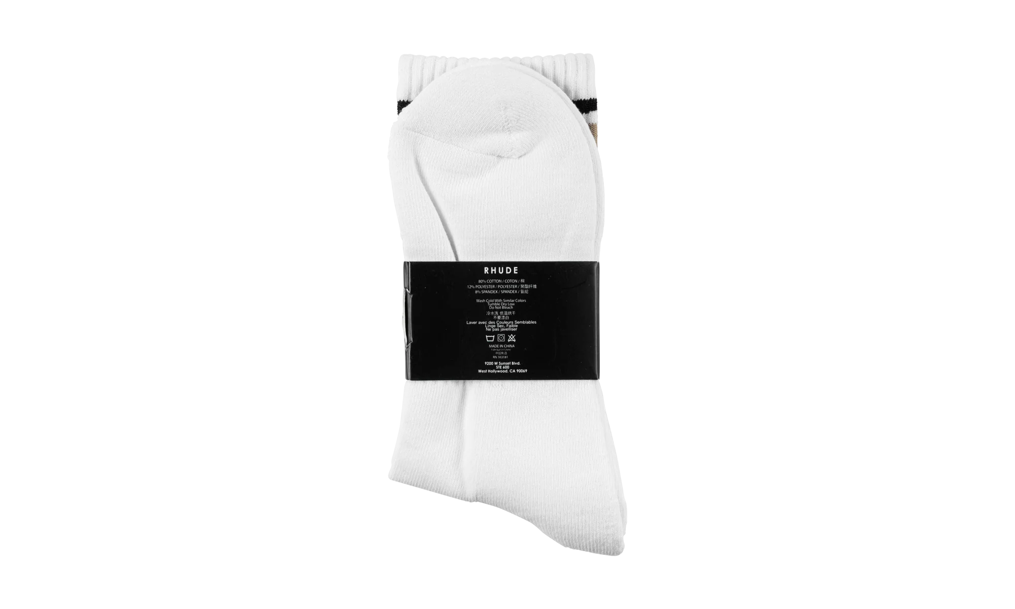 Chevron Sock "White / Yellow / Black" RHSS24S001616052