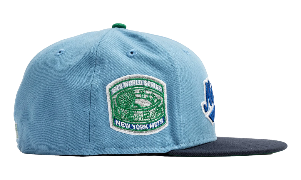 59FIFTY New York Mets 1969 World Series Fitted Hat "Poly Sky Blue / Navy" NE490