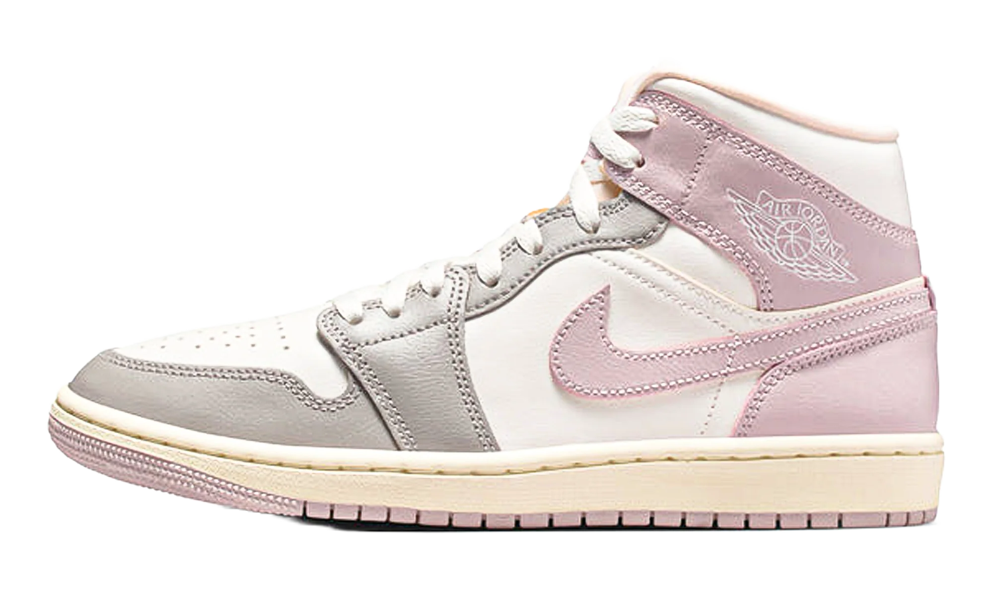 Air Jordan 1 Mid WMNS "Enigma Stone / Particle Rose" BQ6472 122