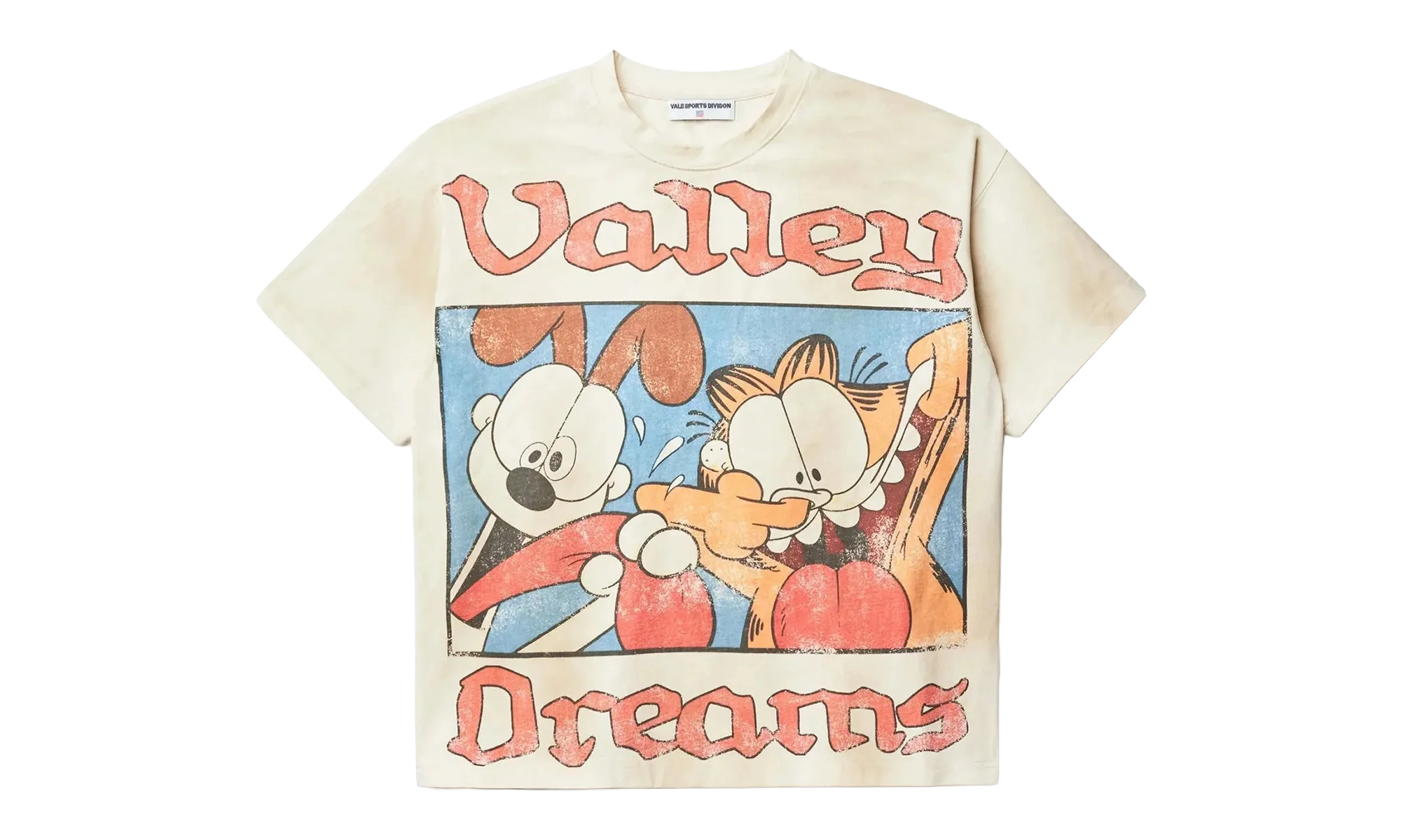 SUNDAY GARFIELD TEE "Cream" VAL147