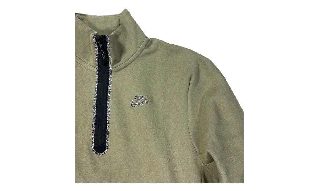 Tech Fleece Half Zip Sweatshirt "Olive" DQ4314 222