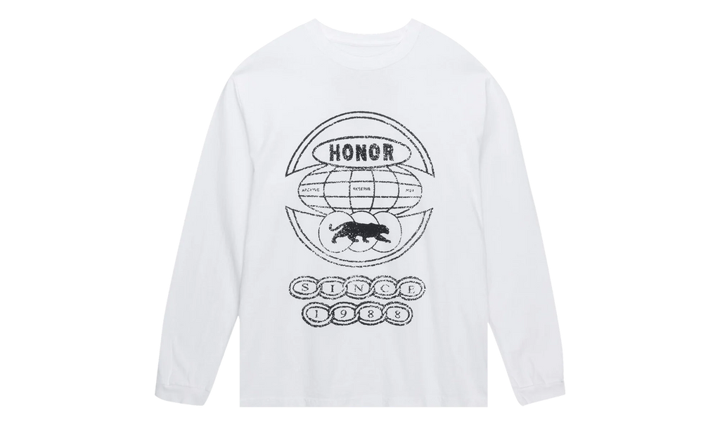 Global Logo Long Sleeve Tee "White" HTG250545 WHIT