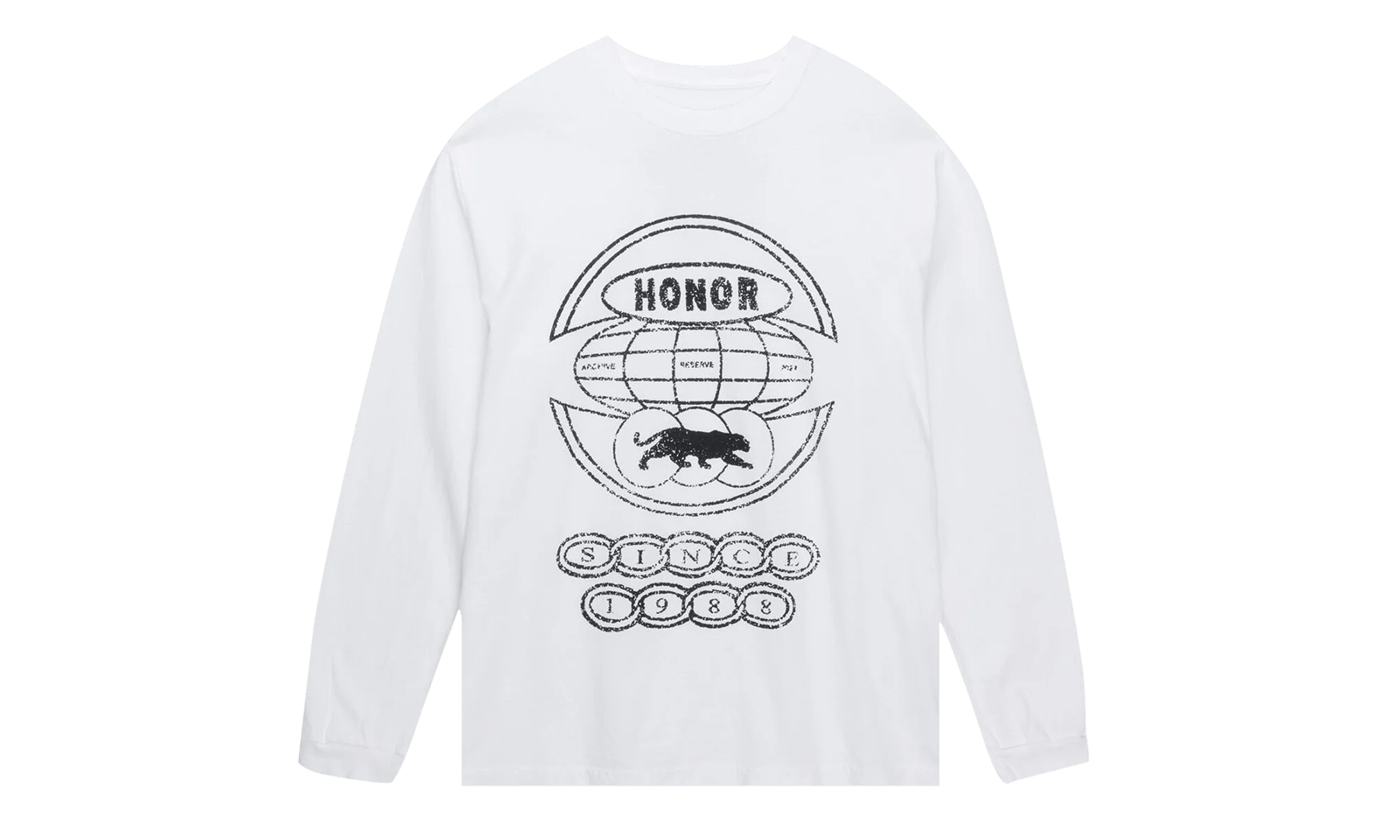 Global Logo Long Sleeve Tee "White" HTG250545 WHIT