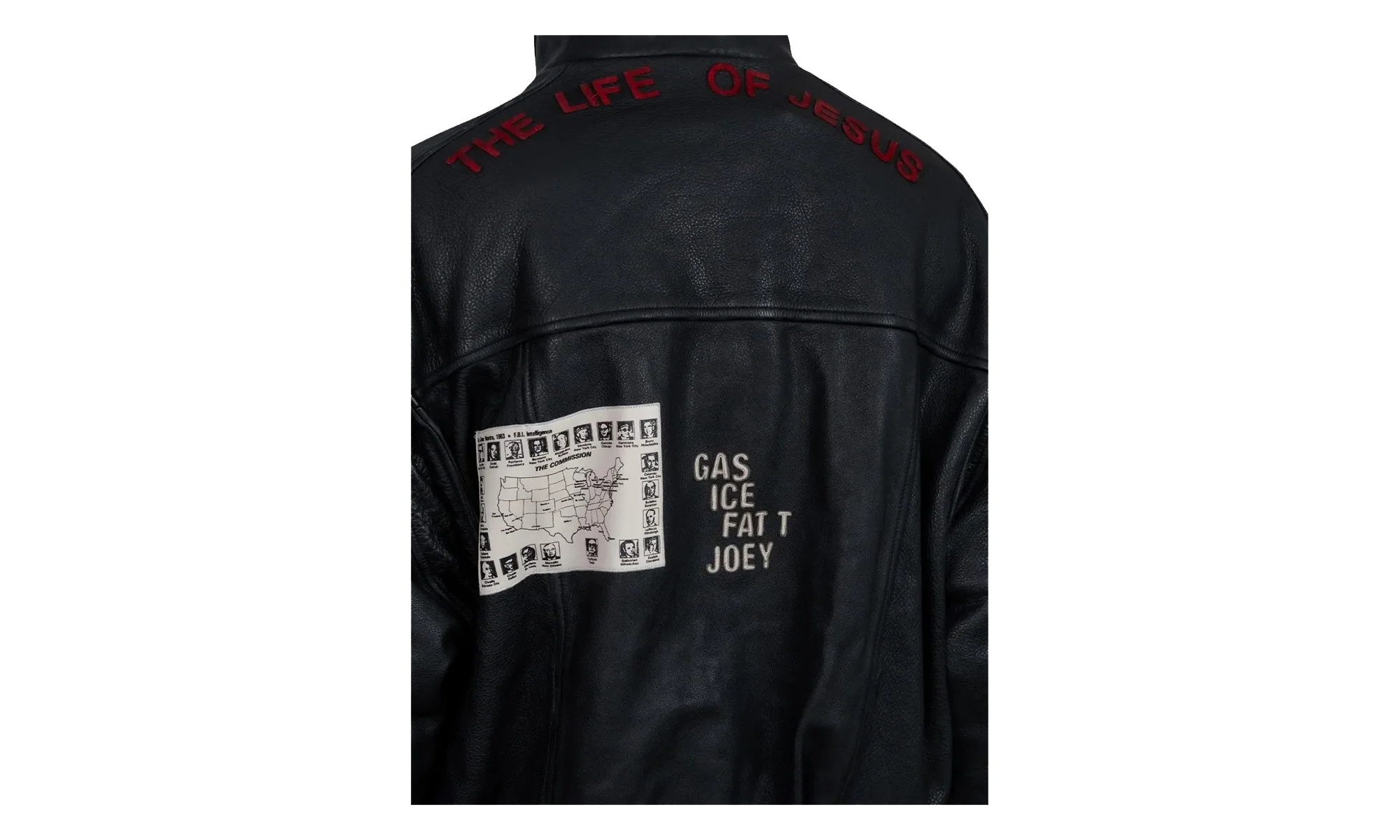 The Commission Leather Bomber Jacket "Black" 7U004Q3009BLK