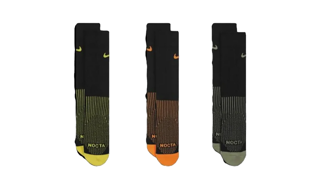 RUNNING CREW SOCKS 3-PACK "Black/Olive/Orange/Yellow" DD9240 909