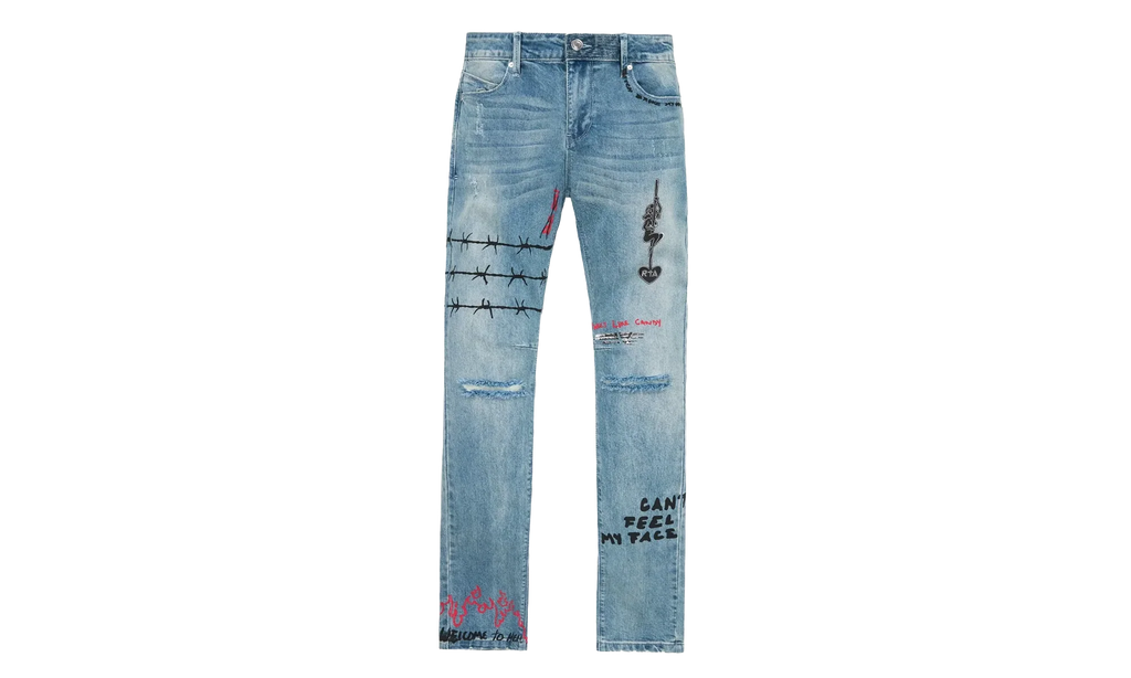 Bryant Skinny Jeans "Blue RLD Artistic" MRLDD899 B1205BLRLA