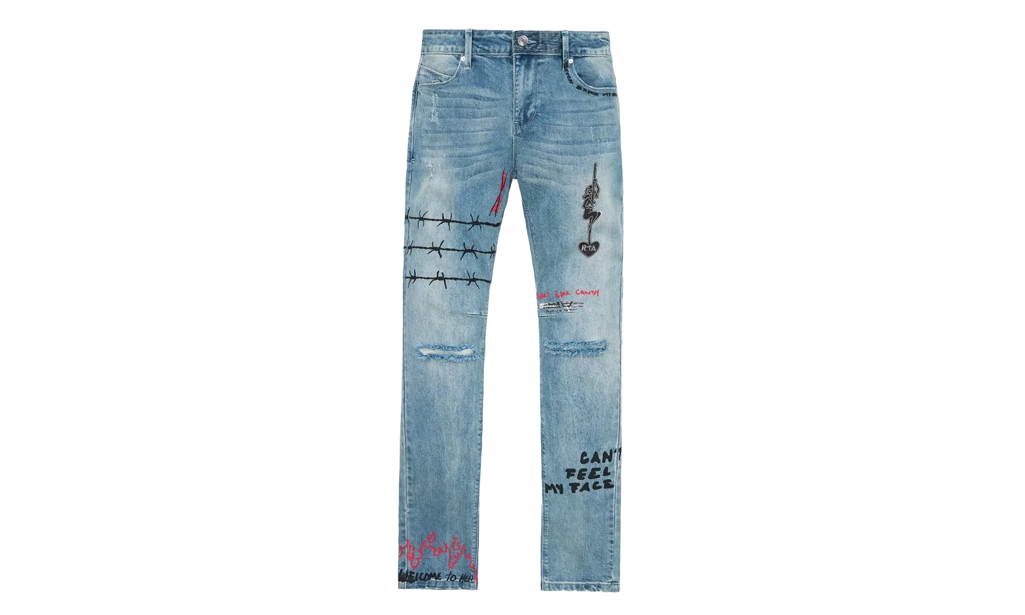 Bryant Skinny Jeans "Blue RLD Artistic" MRLDD899 B1205BLRLA
