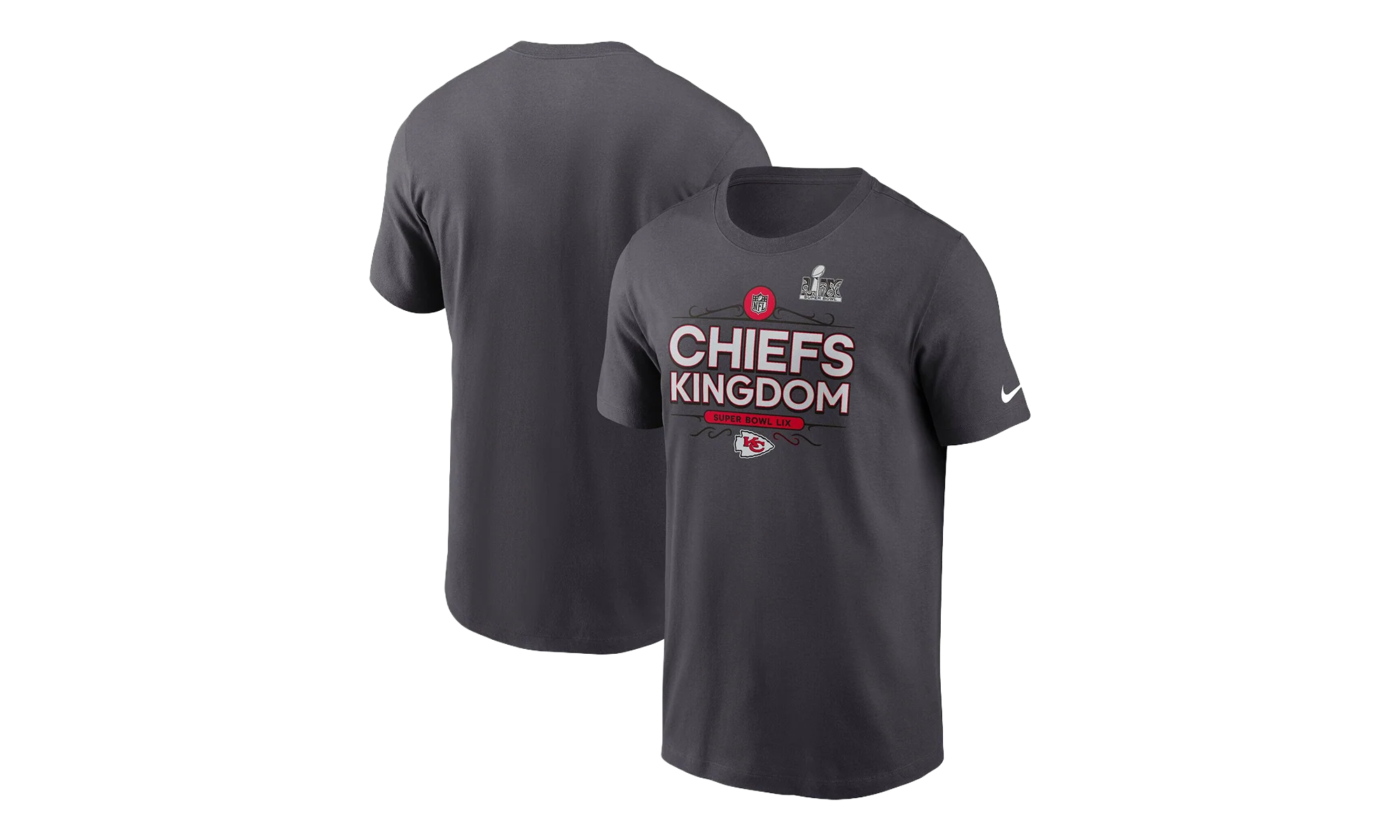 Kansas City Chiefs Super Bowl Lix Local T-Shirt GS "Anthracite" 9Z1B7NFPPER9CH