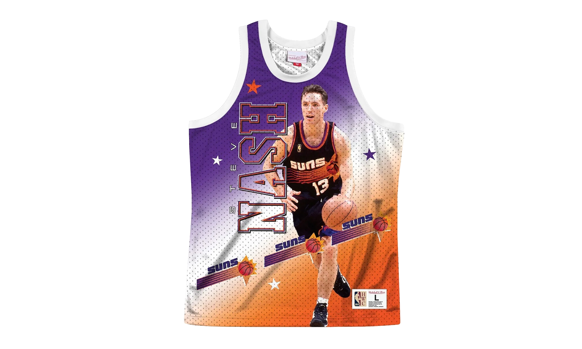 NBA Behind The Back Jersey "Phoenix Suns Steve Nash" MSTKMI19002 PSUWHITSNA