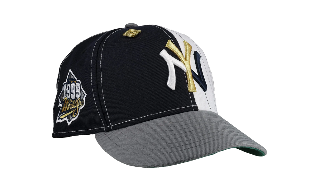 59FIFTY New York Yankees 1999 World Series Split Panel Fitted Hat "Black / White / Grey" NE256