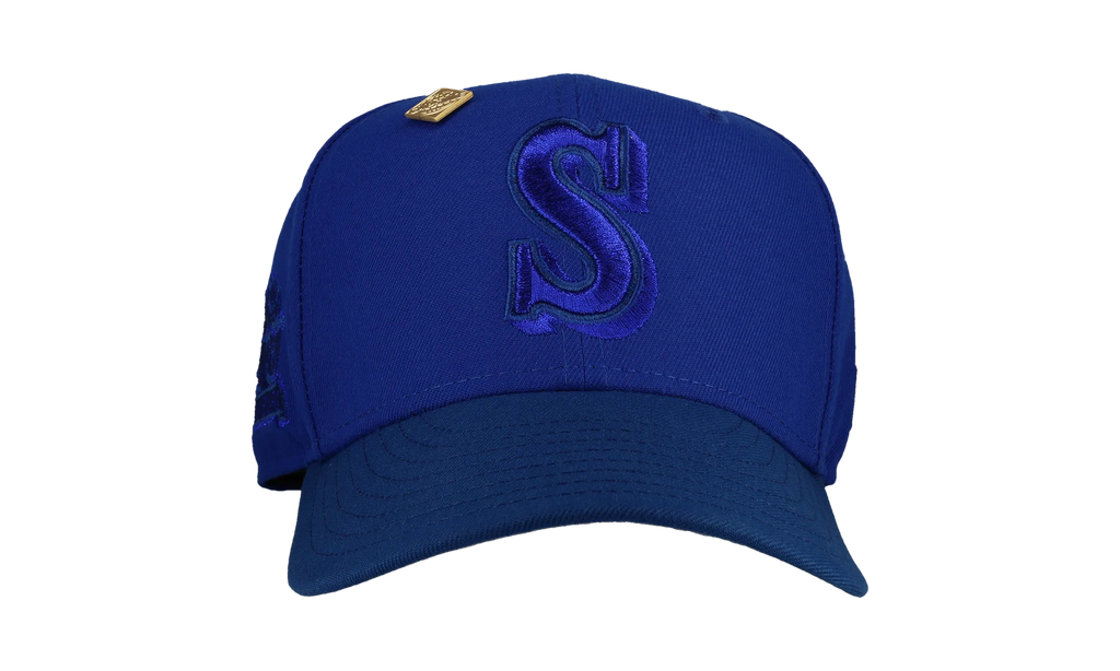 59FIFTY Seattle Mariners 20th Anniversary Fitted Hat "Blueberry Metallic" NE370