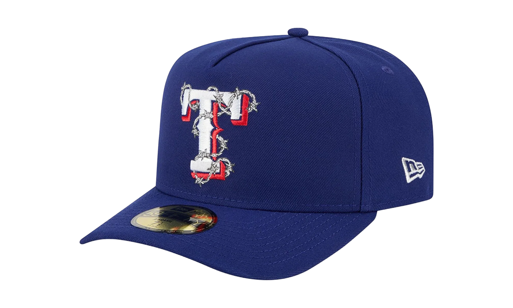 59FIFTY Texas Rangers Fence A-Frame Fitted Hat "Blue" 60693493