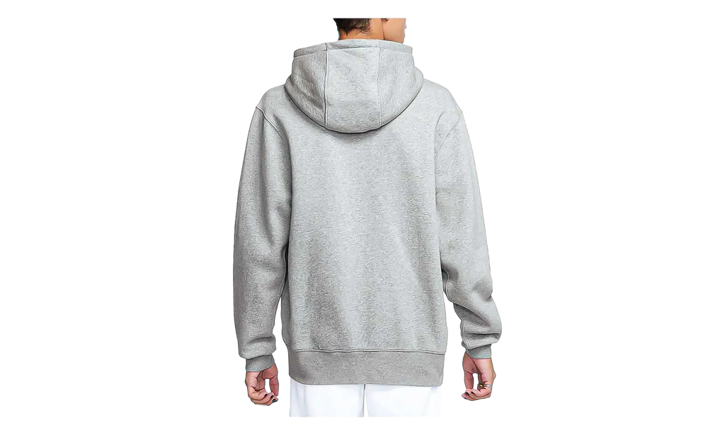 Club Full-Zip Fleece Hoodie "Dark Grey Heather /Light Smoke Grey / White" FN3861 063