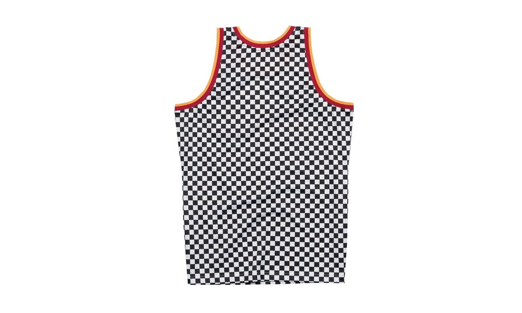 NBA Checked Swingman Jersey "Houston Rockets - Black / White" BA8A45 HRO W MYM
