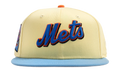 59FIFTY New York Mets 25th Anniversary Fitted Hat "Soft Yellow / Sky Blue / Gray" NE487