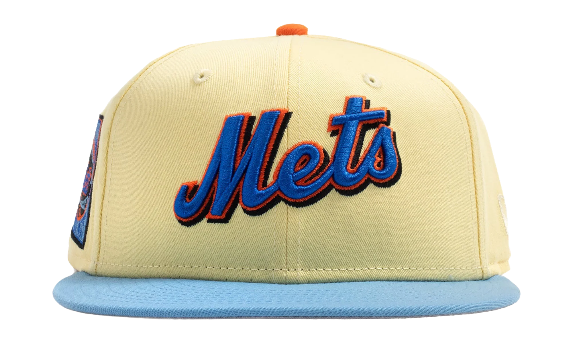 59FIFTY New York Mets 25th Anniversary Fitted Hat "Soft Yellow / Sky Blue / Gray" NE487