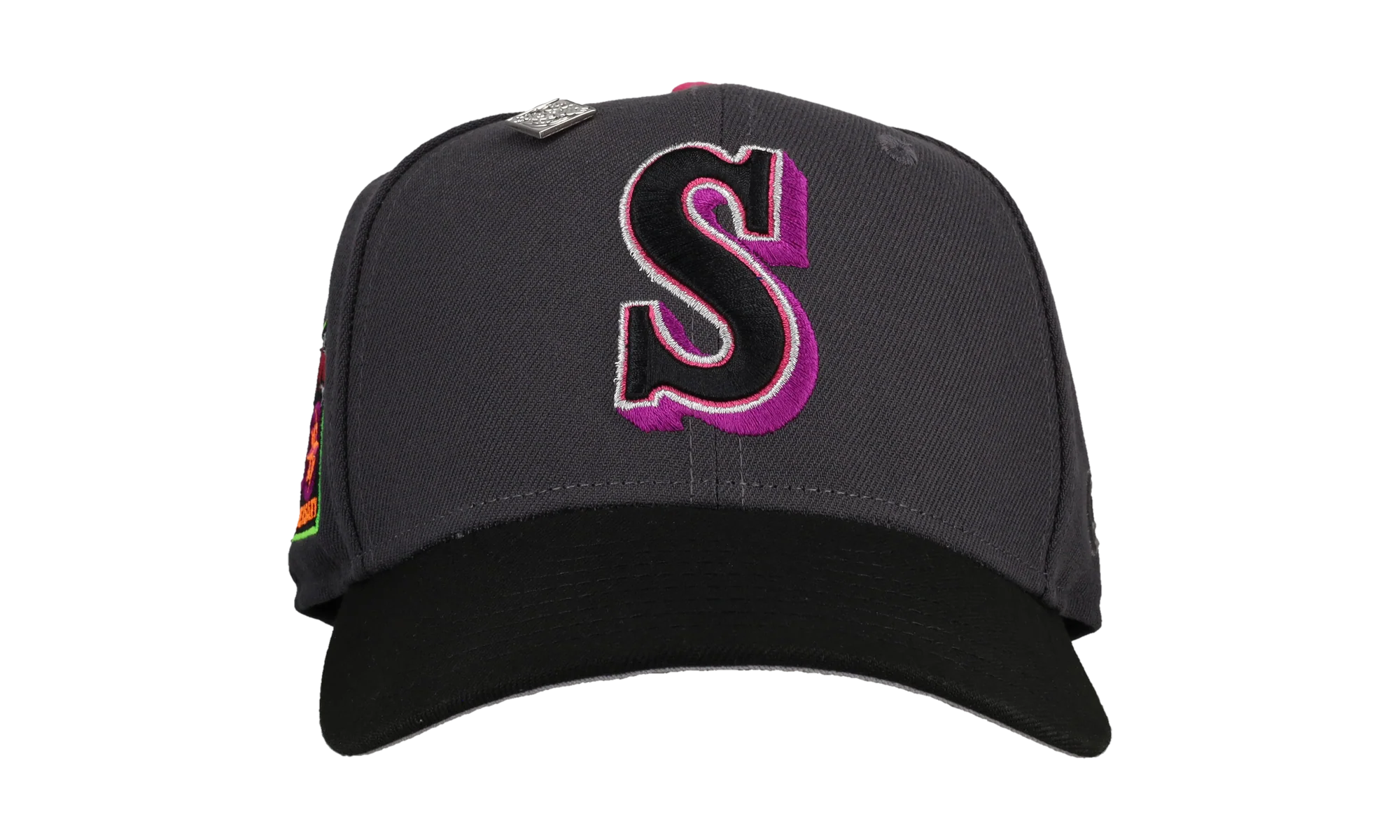 59FIFTY Seattle Mariners 40th Anniversary Fitted Hat "Graphite / Neon Metallic" NE376