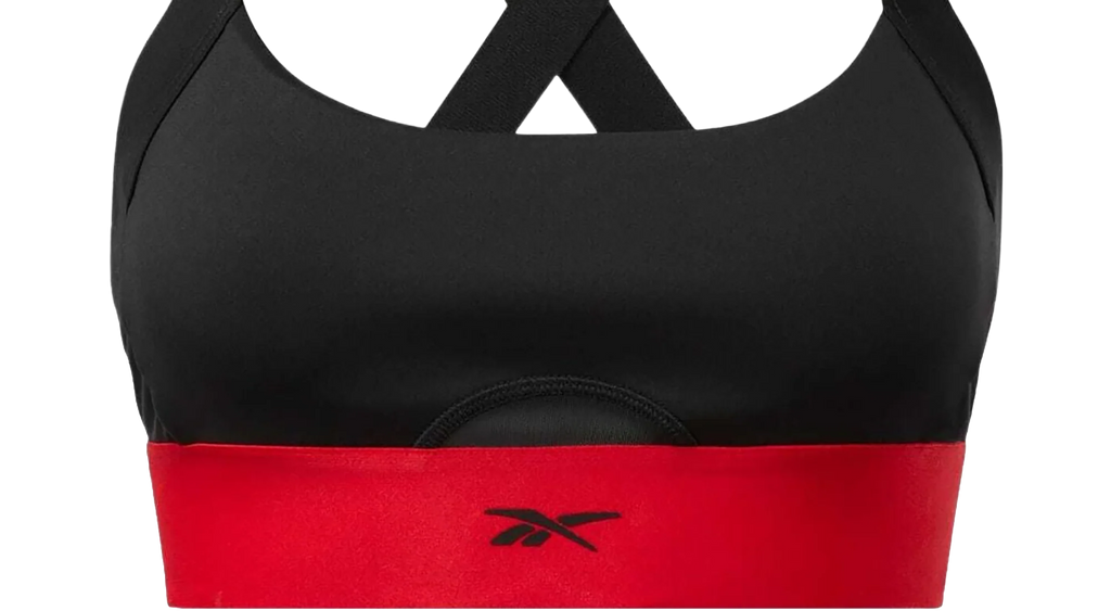Cardi B Workout Bra WMNS "Black / Red" H48421