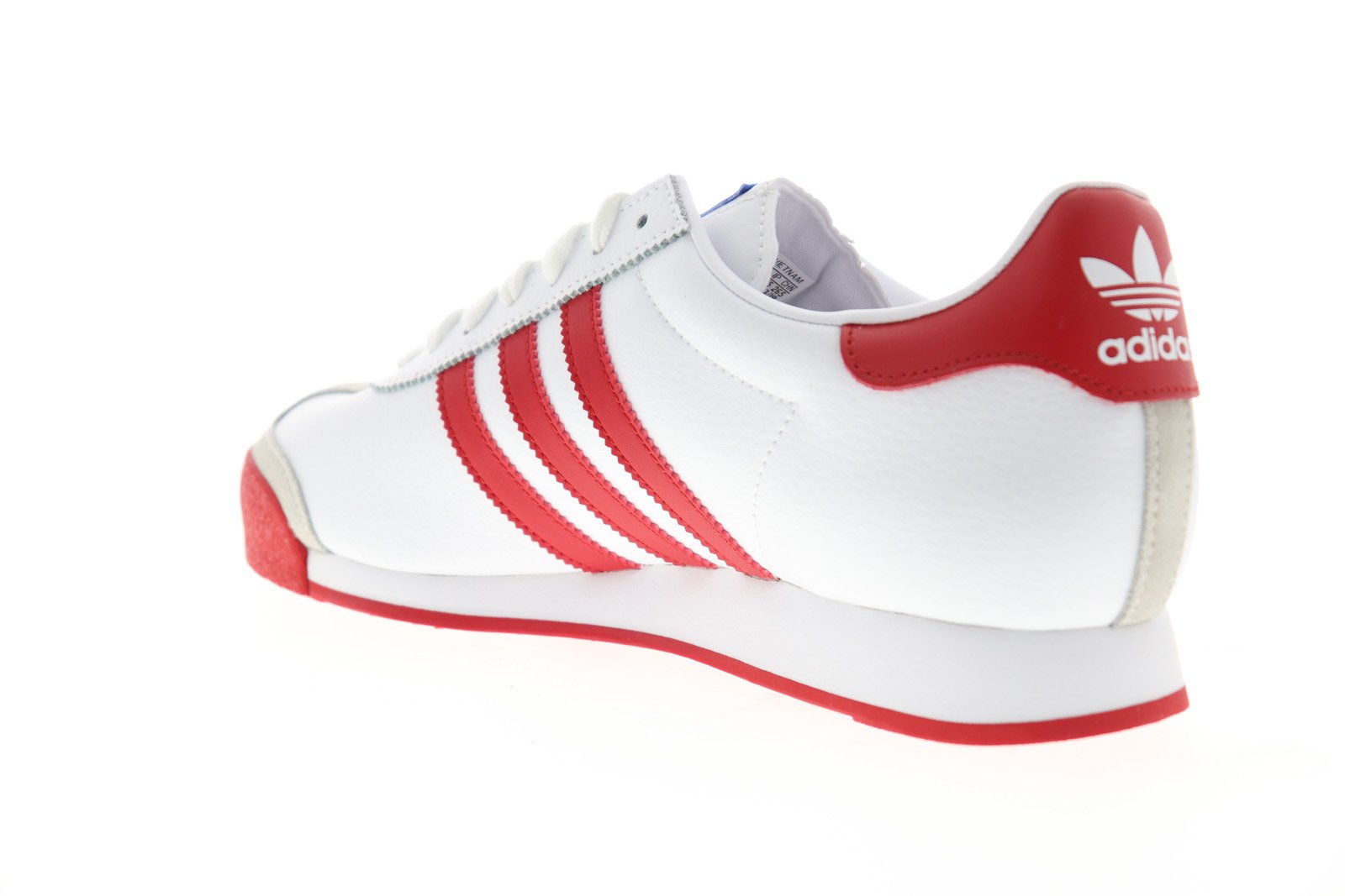 Samoa EG3001 Mens White Suede Originals Lace Up Lifestyle Sneakers Shoes