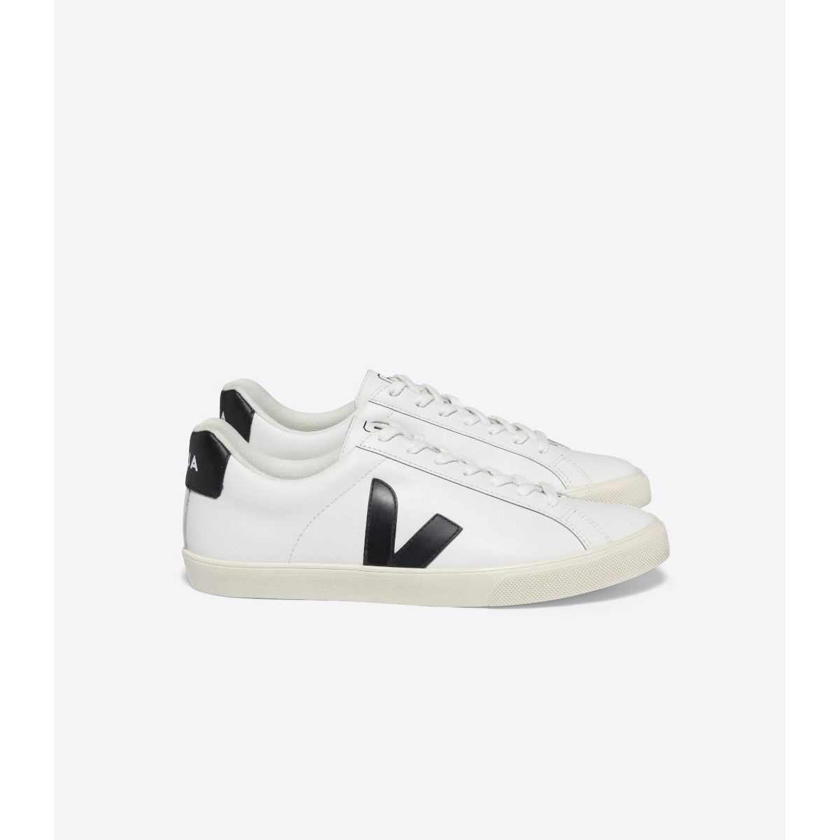 Women's Esplar Leather Sneaker in White Black