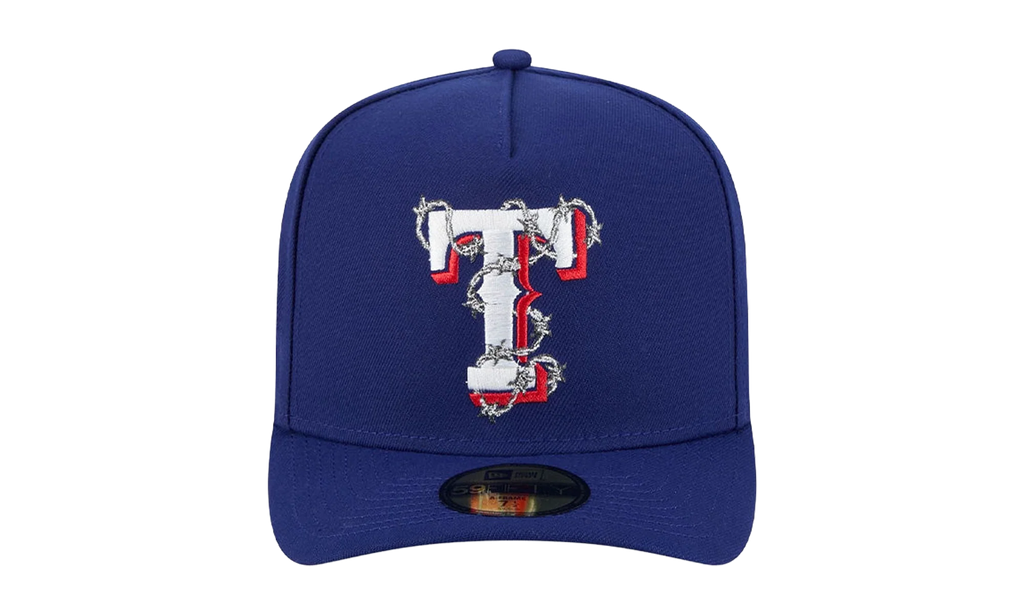 59FIFTY Texas Rangers Fence A-Frame Fitted Hat "Blue" 60693493