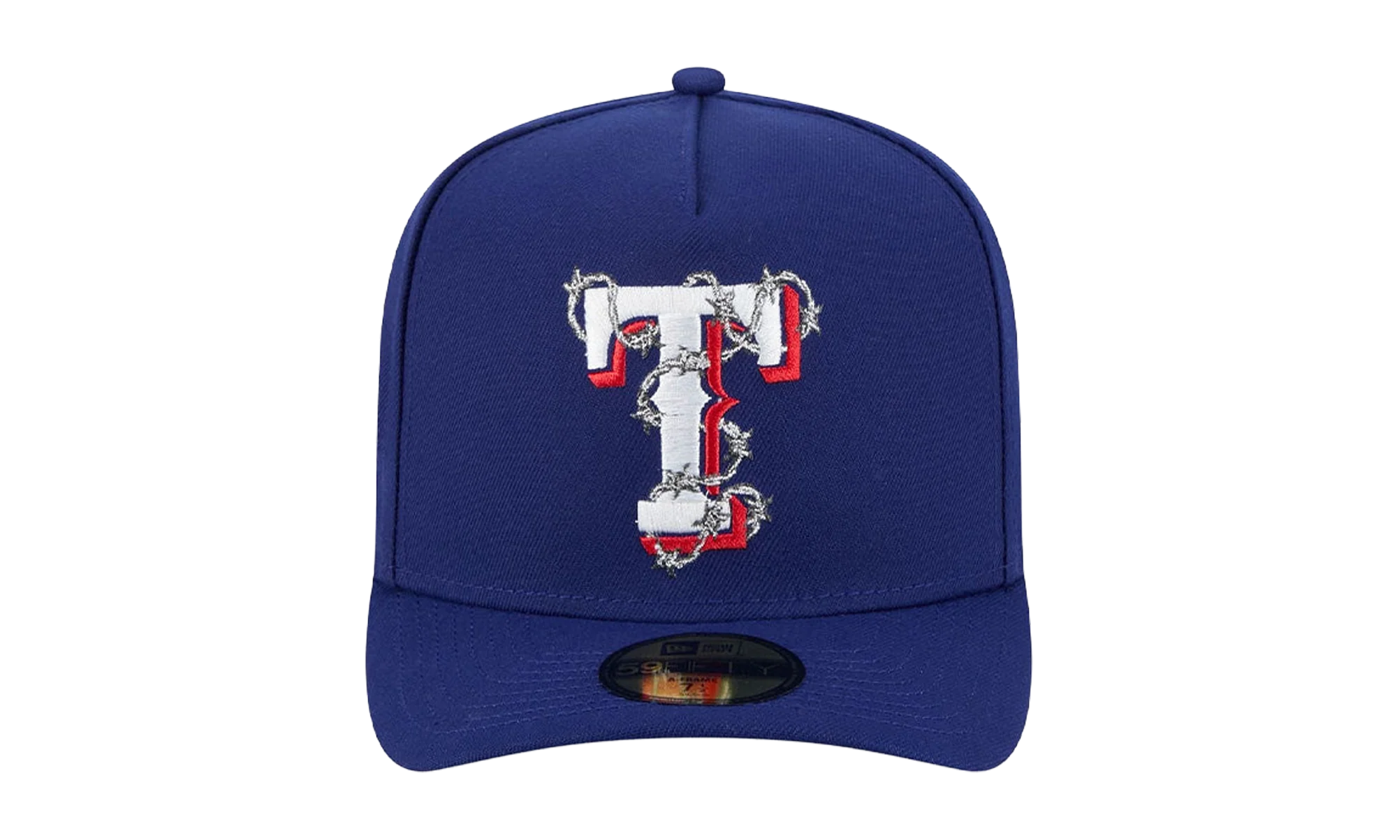 59FIFTY Texas Rangers Fence A-Frame Fitted Hat "Blue" 60693493
