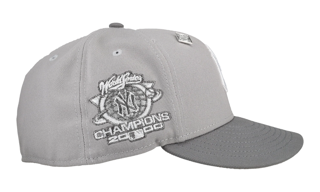 59FIFTY New York Yankees 2000 World Series Fitted Hat "Cool Grey" NE265