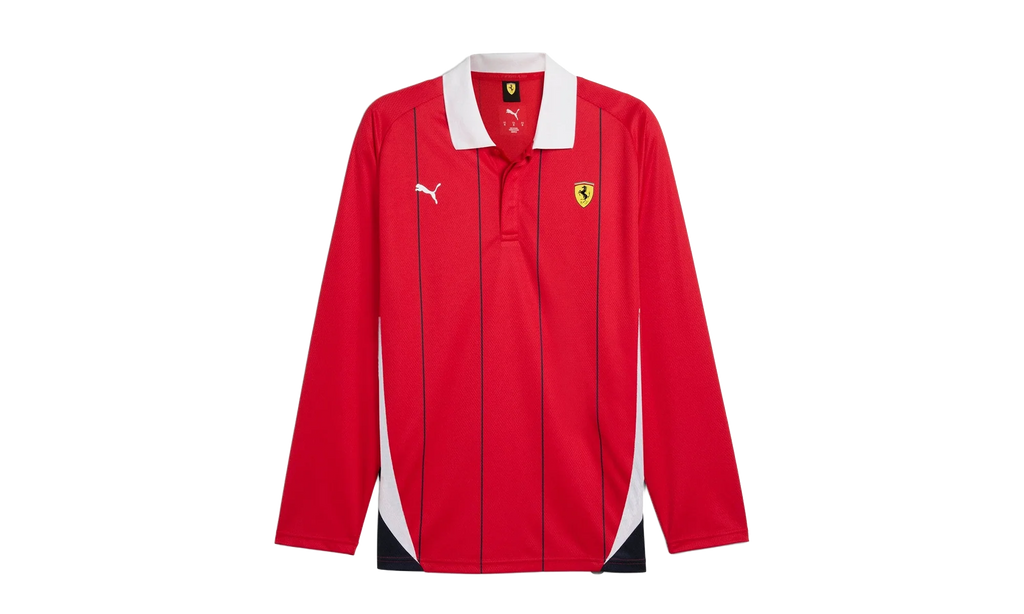 SCUDERIA FERRARI RACE JERSEY LS POLO "Rosso Corsa" 631265 02