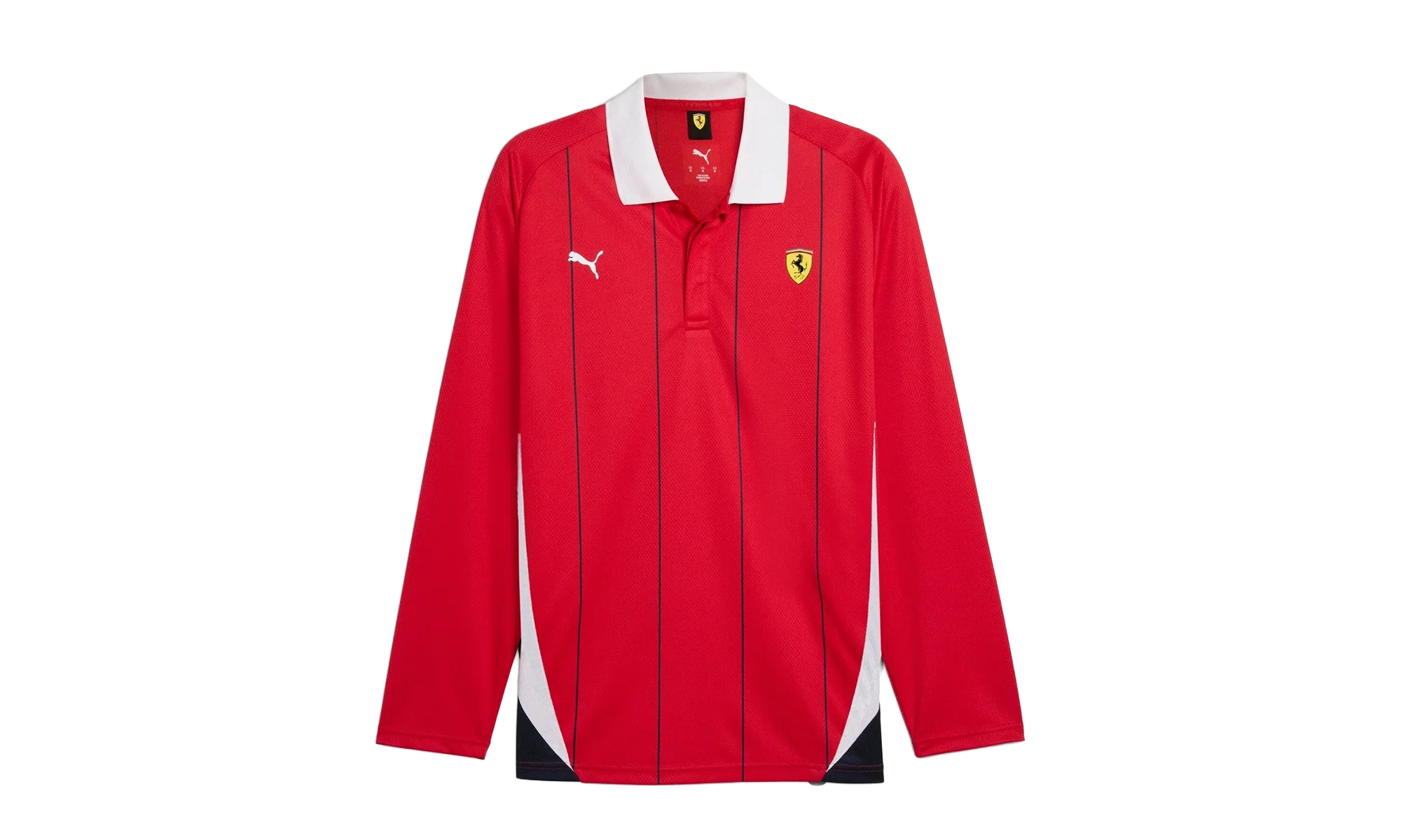 SCUDERIA FERRARI RACE JERSEY LS POLO "Rosso Corsa" 631265 02