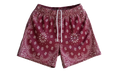 Studios Paisley Shorts "Cream Burgundy" BS104