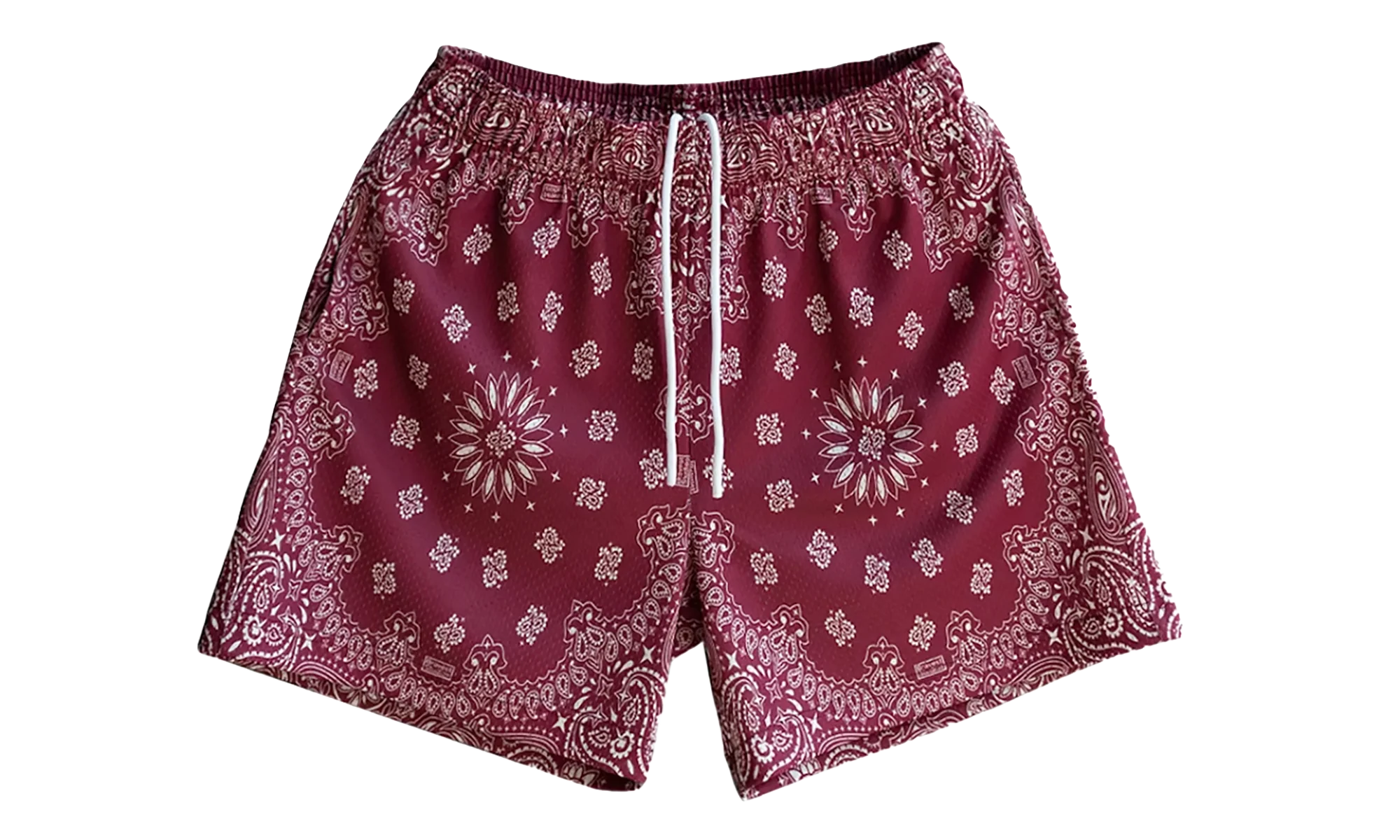 Studios Paisley Shorts "Cream Burgundy" BS104
