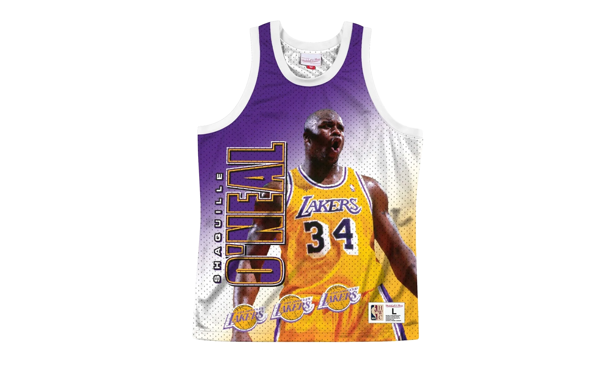 NBA Behind The Back Jersey "Los Angeles Lakers Shaq" MSTKMI19002 LALWHITSON