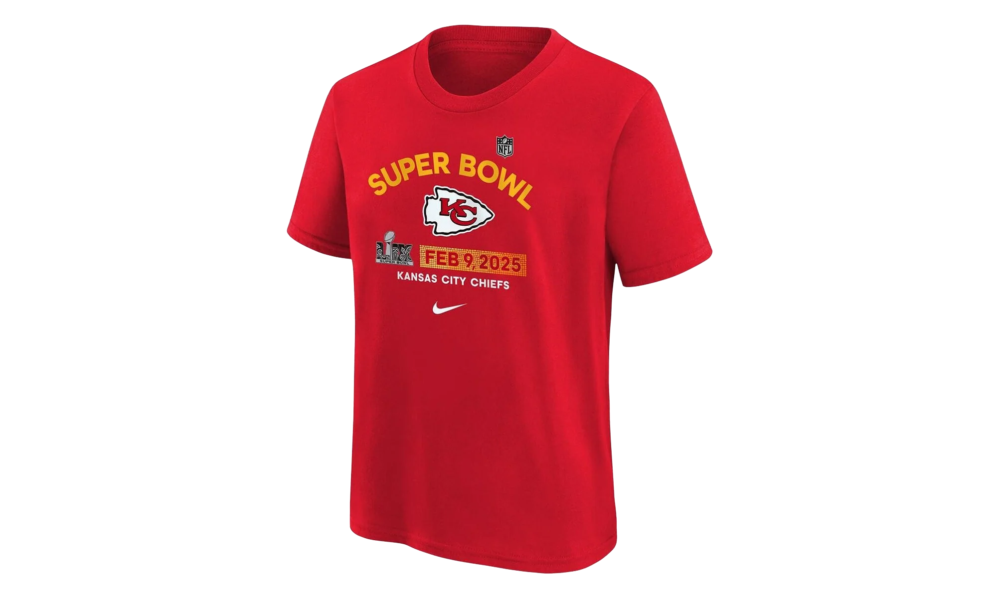 Chiefs Super Bowl Lix Authentic T-Shirt GS "Red" 9Z1B7NFPQER9CH