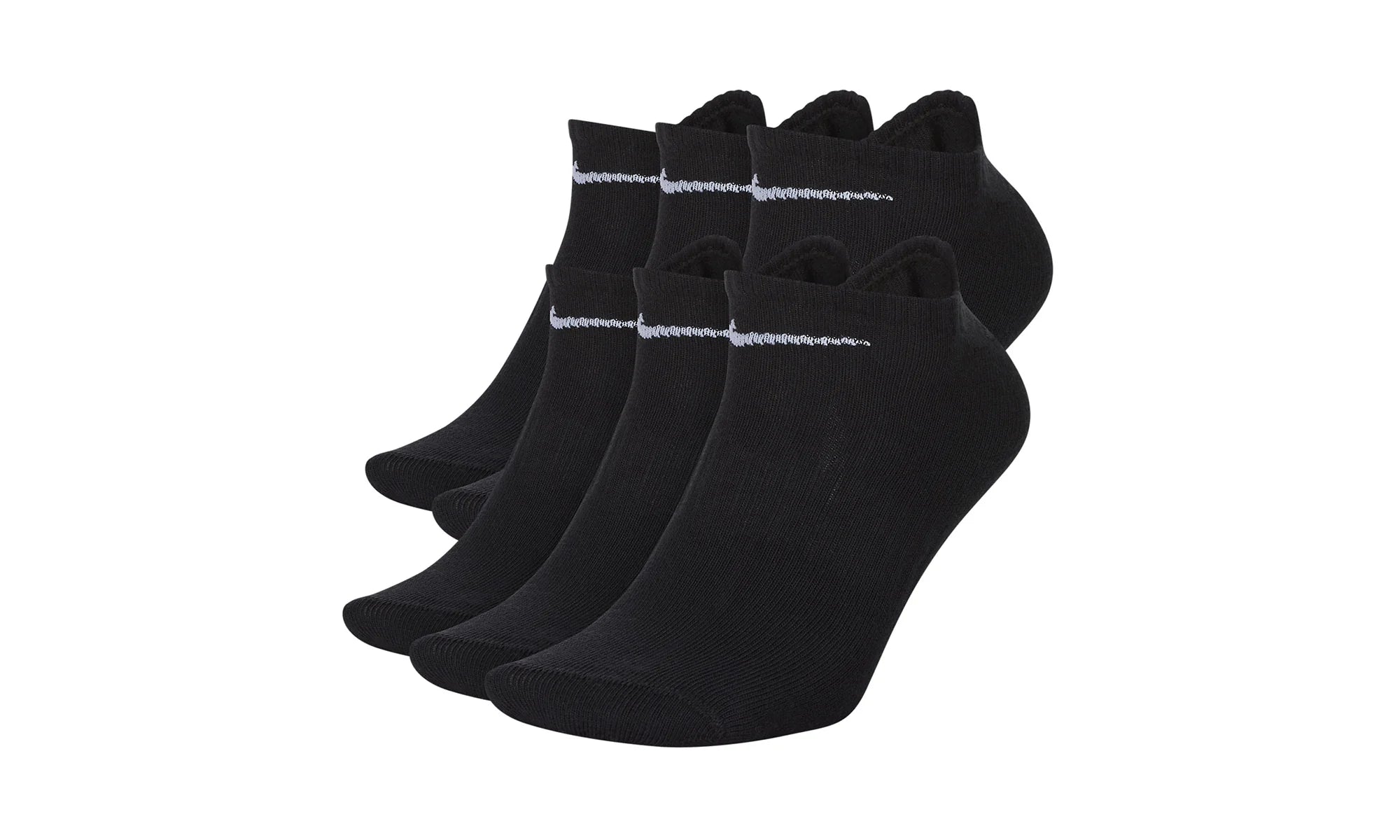 Lightweight Training No-Show Socks (6 Pairs) "Black" SX7679 010