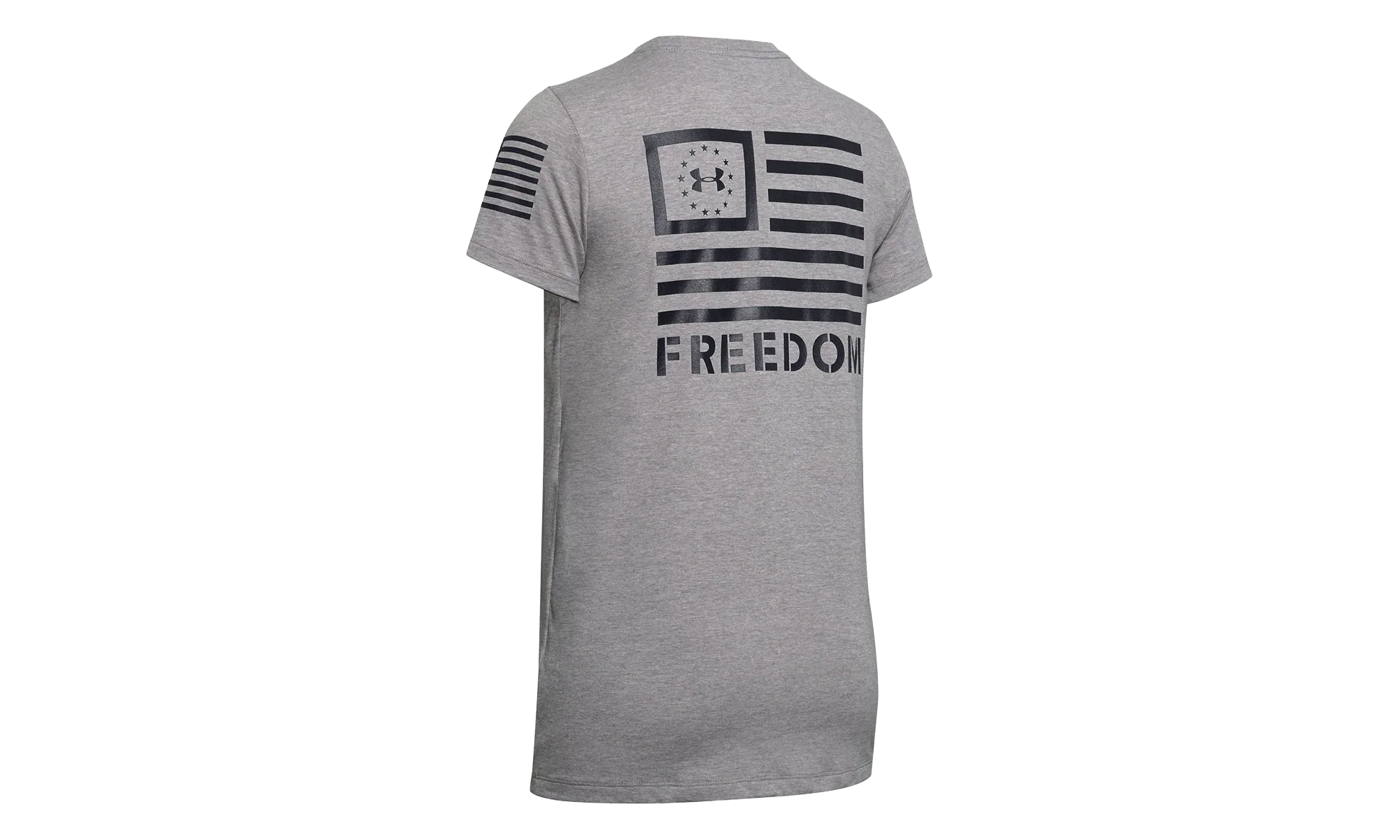 Freedom Banner T-Shirt WMNS "Steel Light Heather / Black" 1352160 035