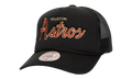 MLB Cooperstown Script Trucker Cap "Houston Astros - Black" HT8216 HASBLCK